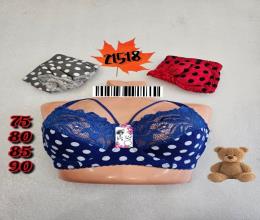 سوتین لمه نیمه دانتل فنردار  21518