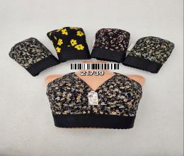 سوتین گلدار زیر نخ کش پهن 21739