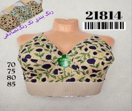 سوتین تترون چاپی زیر بافت کش پهن 21814