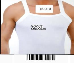 زیرپوش مردانه یقه خشتی سفید 60013 XXL