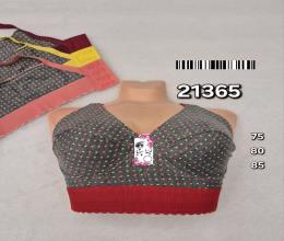 سوتین ملانژ خالدار زنانه کش پهن 21365