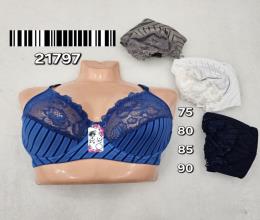 سوتین استرچ جلو دانتل فنردار 21797