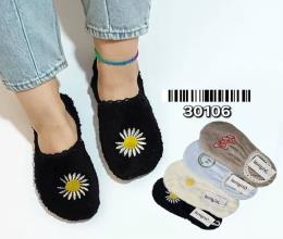 جوراب پاپوش حوله ای گلدوزی 30106